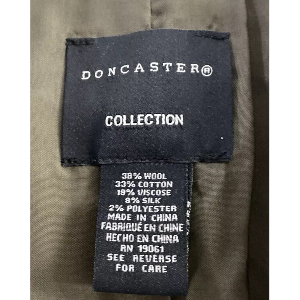 Doncaster Collection Tweed Blazer Frayed Trim Career Women's Size 4 - Picture 3 of 10